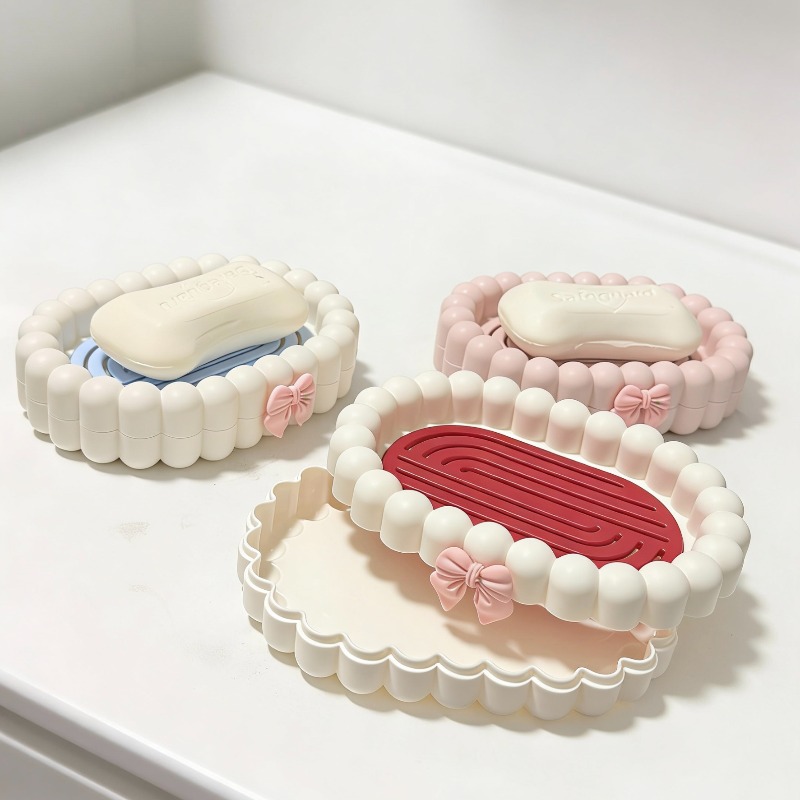 家庭用浴室排水口ソープボックス、大型石鹸収納ラック、二層式デ - Home Essentials Bathroom Rack のレビューと価格