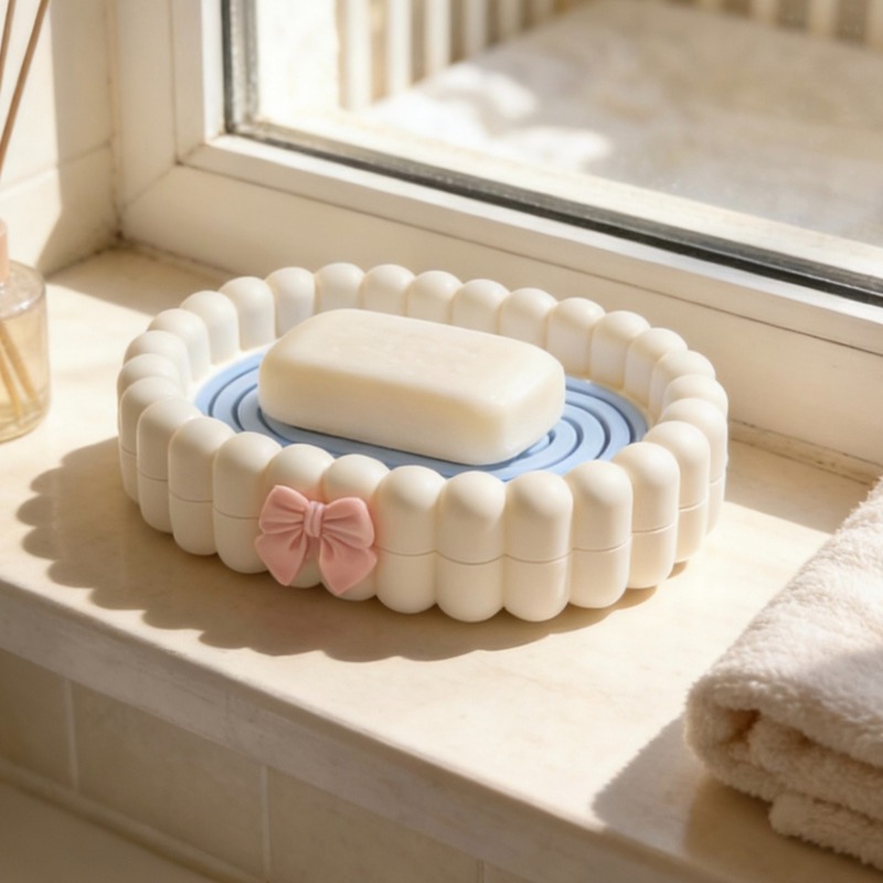 家庭用浴室排水口ソープボックス、大型石鹸収納ラック、二層式デ - Home Essentials Bathroom Rack のレビューと価格
