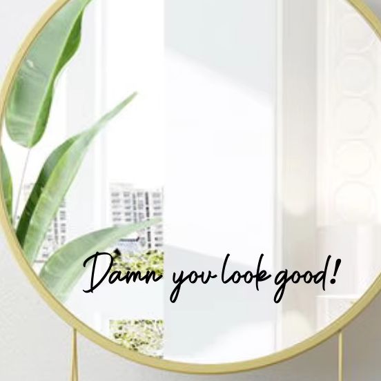 あなたは素敵に見えます 可憐な鏡ステッカー デカール バスル - Home Goods Bathroom Mirrors のレビューと価格