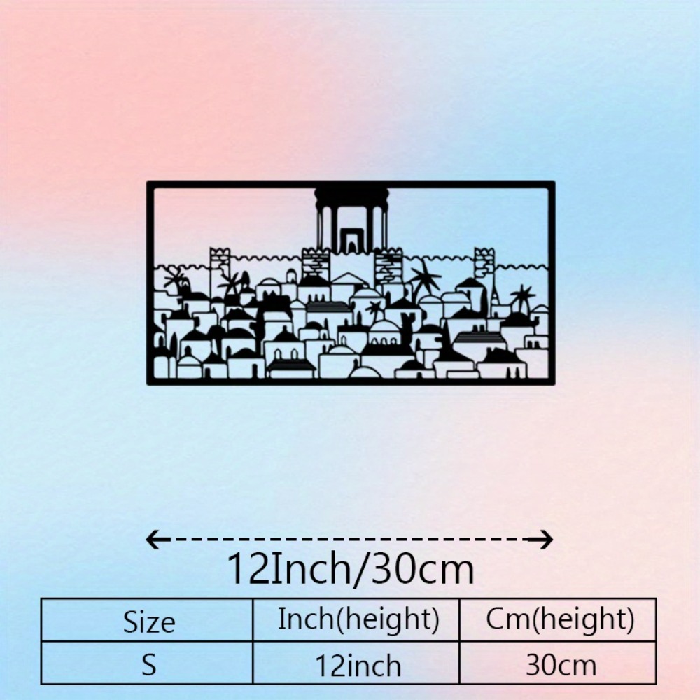 CIFBUY 金属製ウォールアート エルサレム壁画像 ユダヤ - Home & Bathroom Building Products Pte Ltd Reviews のレビューと価格