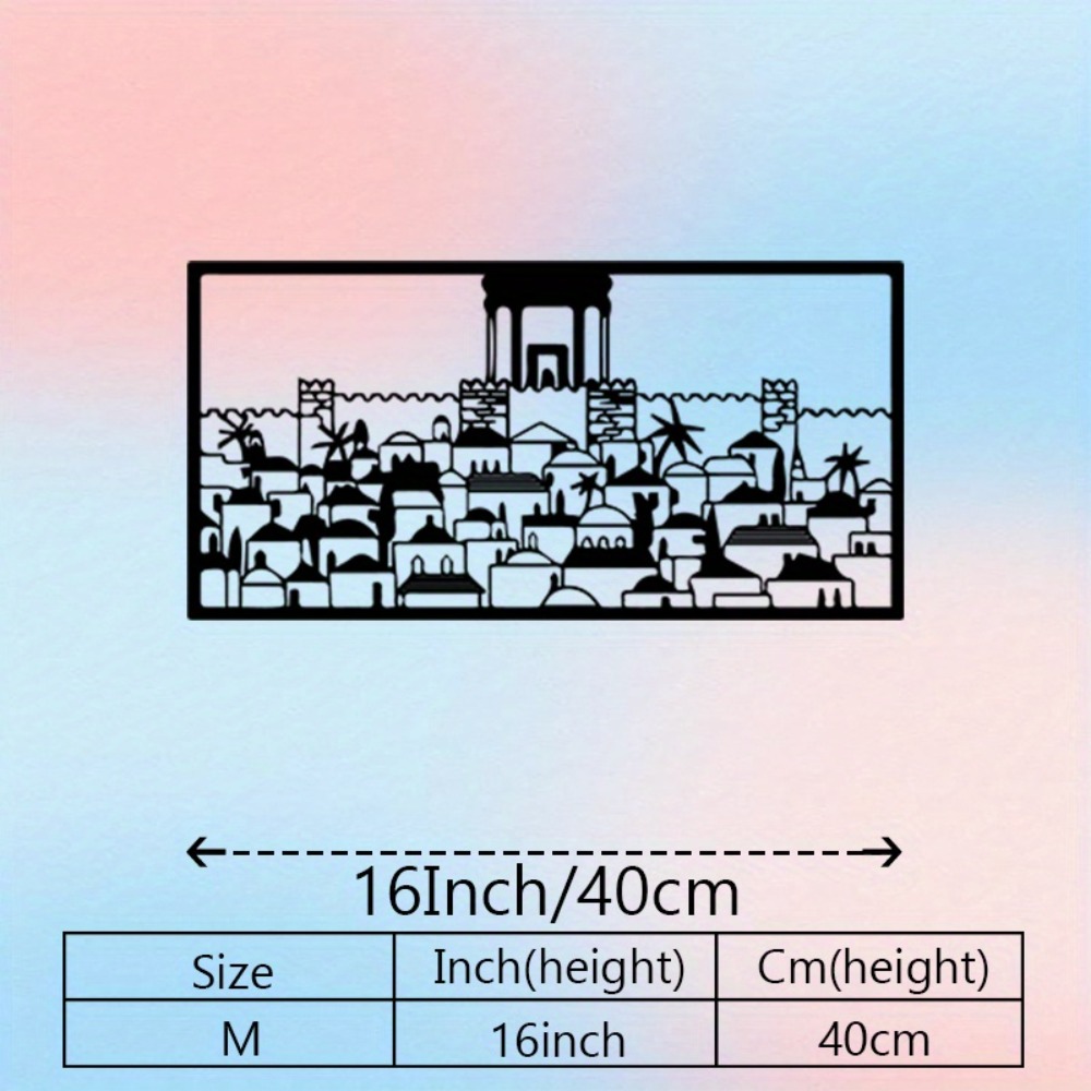 CIFBUY 金属製ウォールアート エルサレム壁画像 ユダヤ - Home & Bathroom Building Products Pte Ltd Reviews のレビューと価格